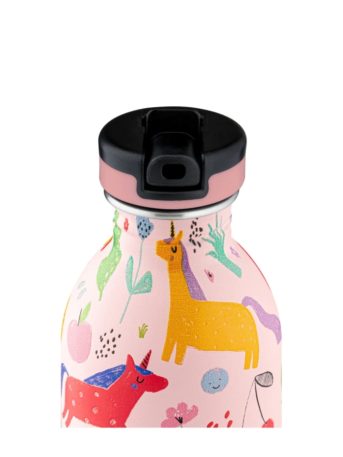 Stahlflasche Einhorn 330ml von 24Bottles®