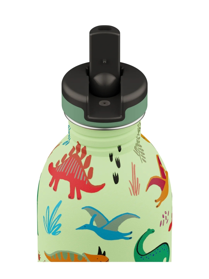 Stahlflasche Dino 330ml von 24Bottles®